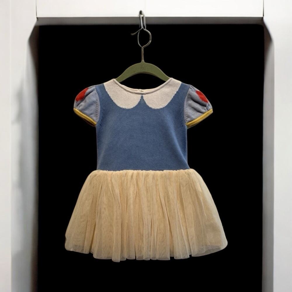 Baby Gap Snow White Knit Dress Girl Halloween Costume 18-24 Months Princess Tutu